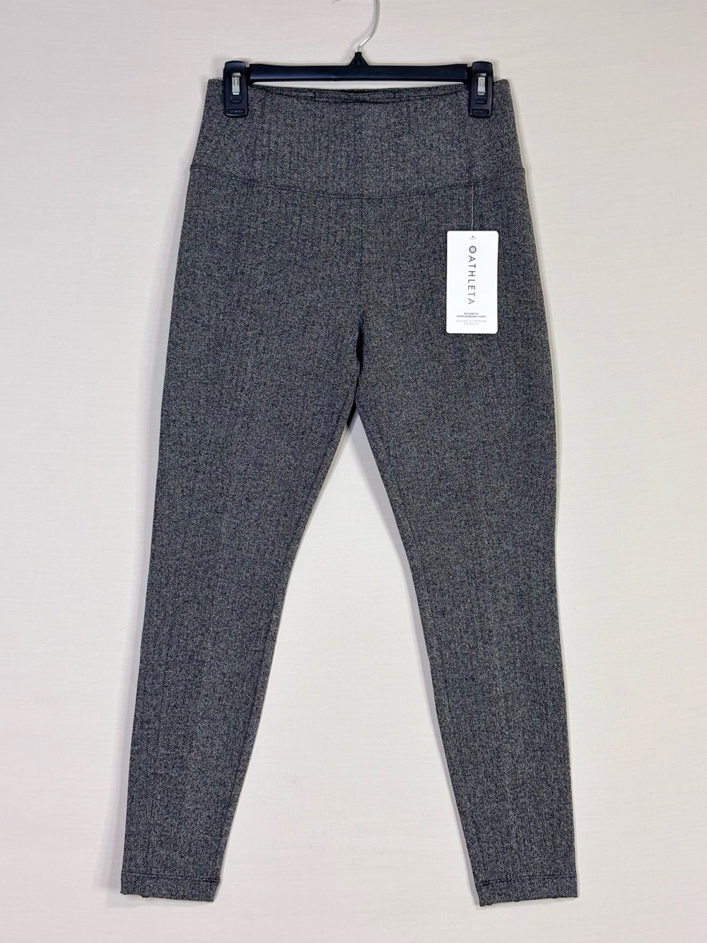 Athleta Delancey Herringbone Tight Legging Gray M NWT Sculpt Stretch